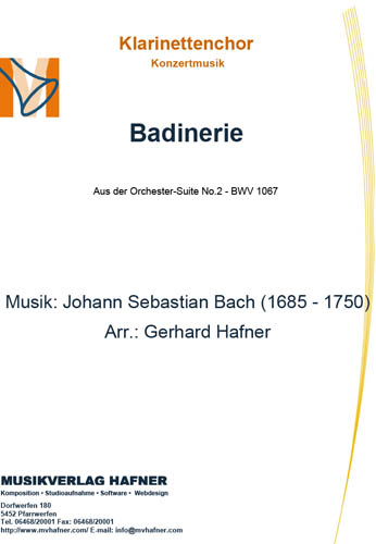 Badinerie - Klarinettenchor - Konzertmusik 